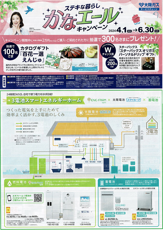 2024年大阪ガス ステキな暮らし かなエールキャンペーン！